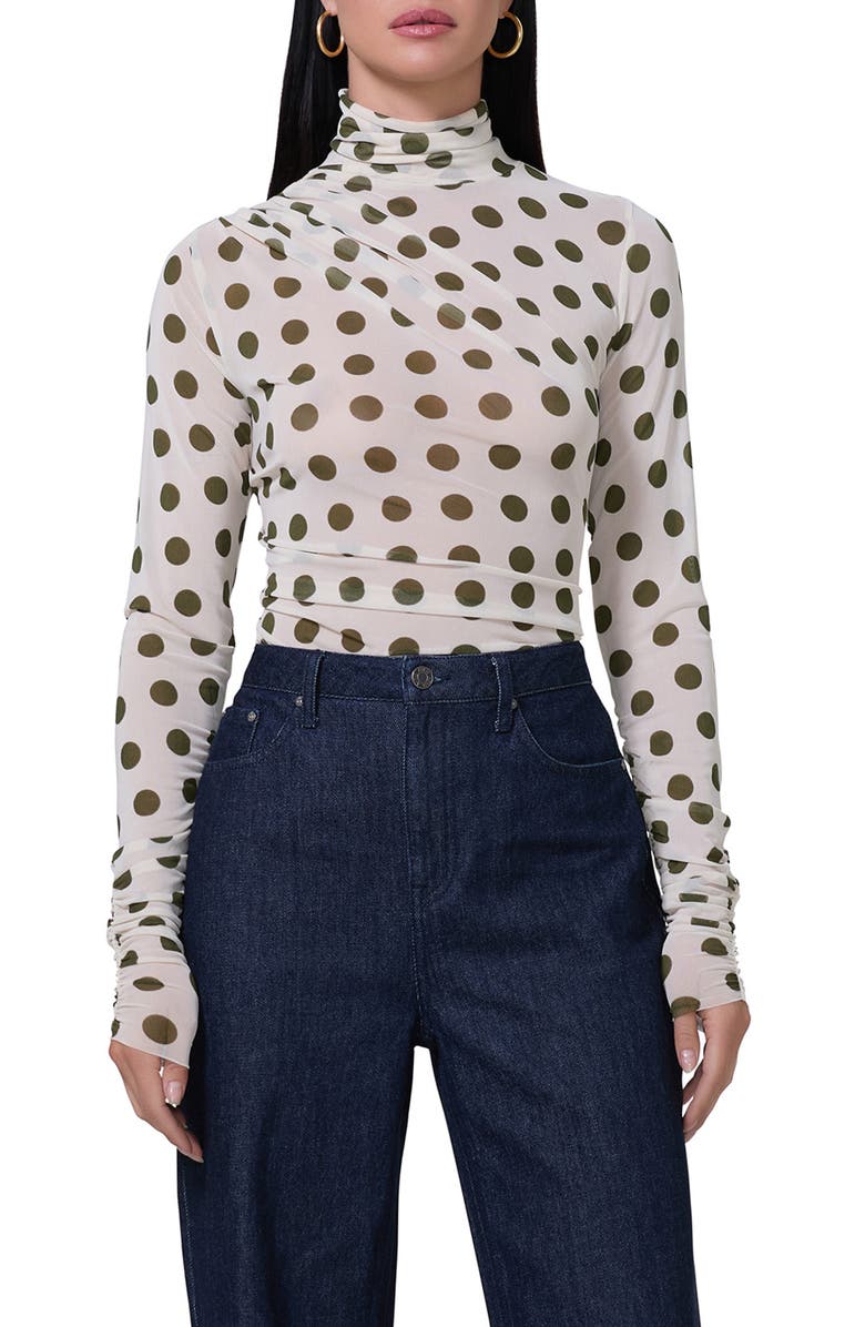 AFRM Martine Mesh Turtleneck Top, Main, color,