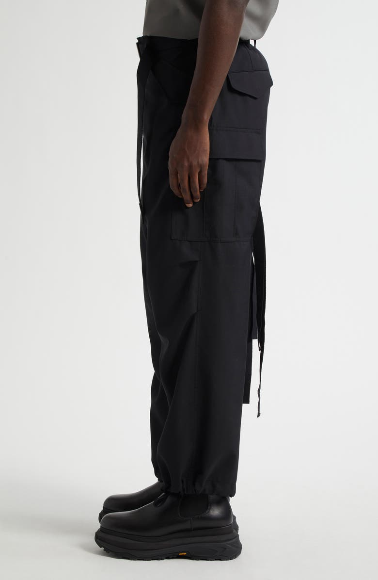 Sacai Cargo Pants, Alternate, color, Black 001