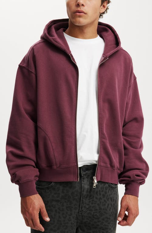 COTTON ON CROPPED ZIP UP HOODIE