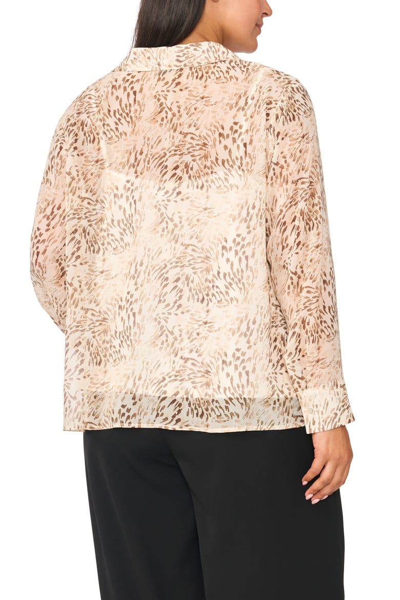 Hidden Placket Button Down Shirt, Alternate, color, AFTERGLOW