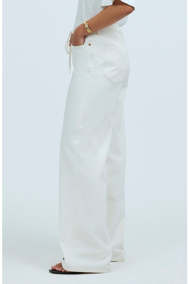 Drawstring High Waist Superwide Leg Jeans, Alternate, color, VINTAGE CANVAS