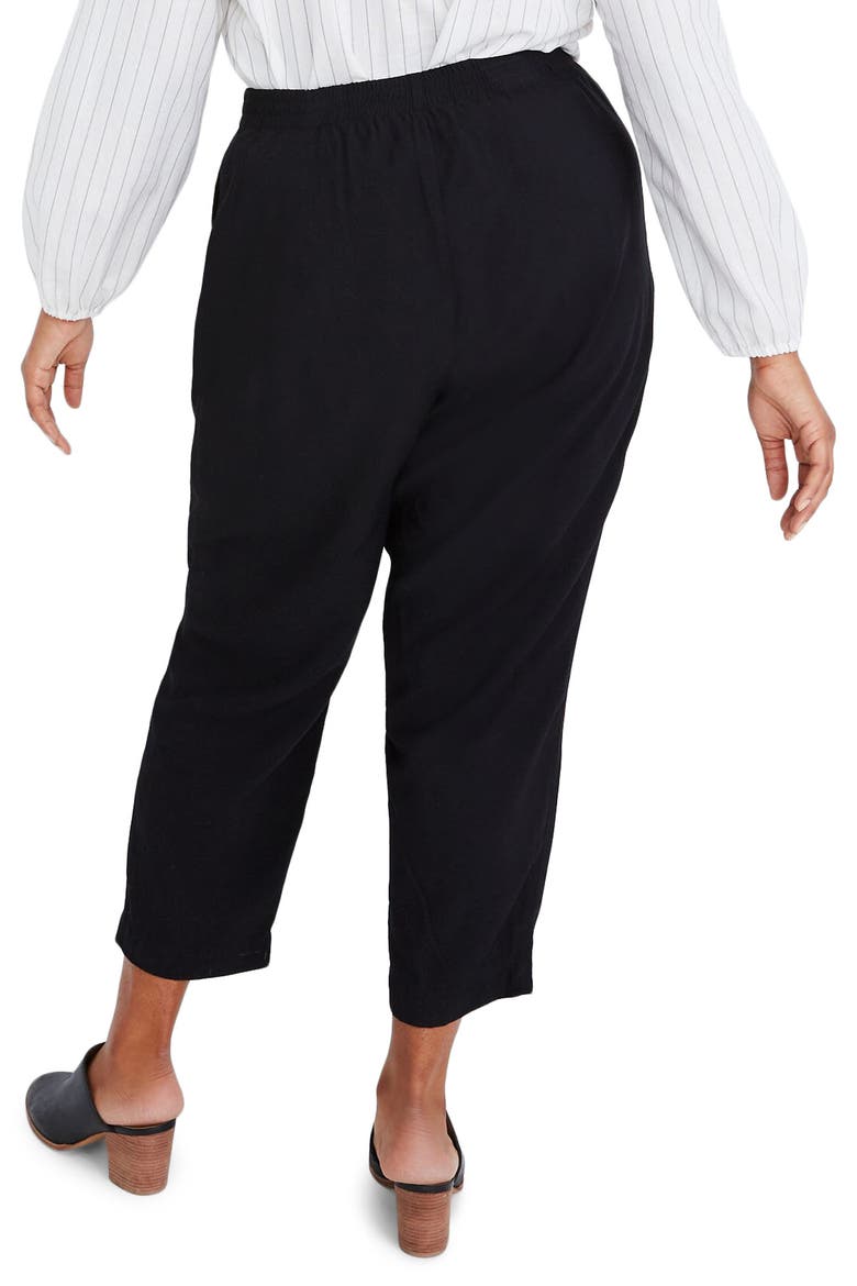 Drapey Track Trousers, Alternate, color, TRUE BLACK