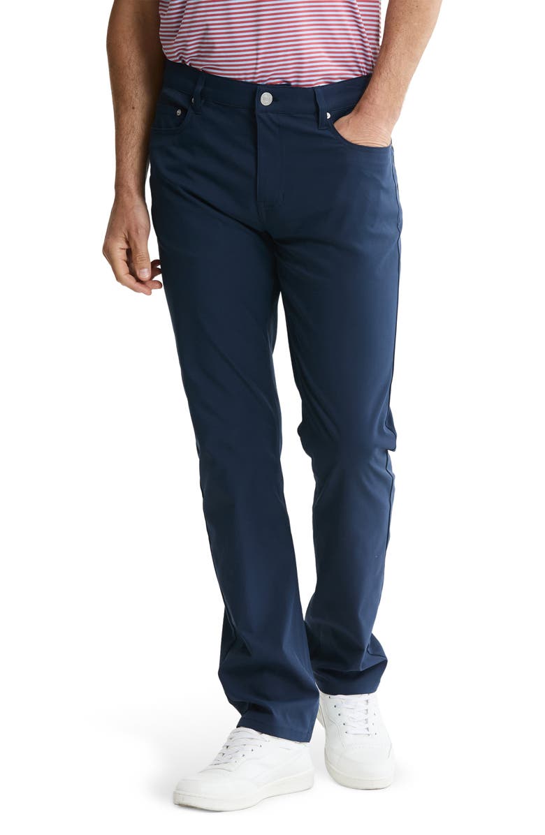 JACHS Straight Leg Stretch 5-Pocket Pants, Main, color, Navy