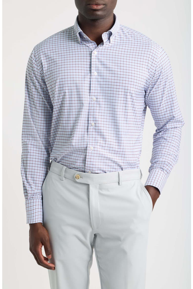 Axel Performance Twill Button-Down Sport Shirt, Main, color, LAKESIDE