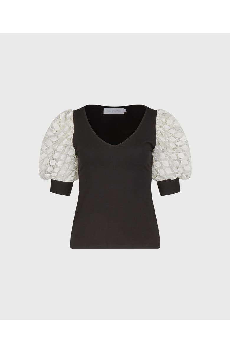 Anne Fontaine Brook T-Shirt, Main, color, Black