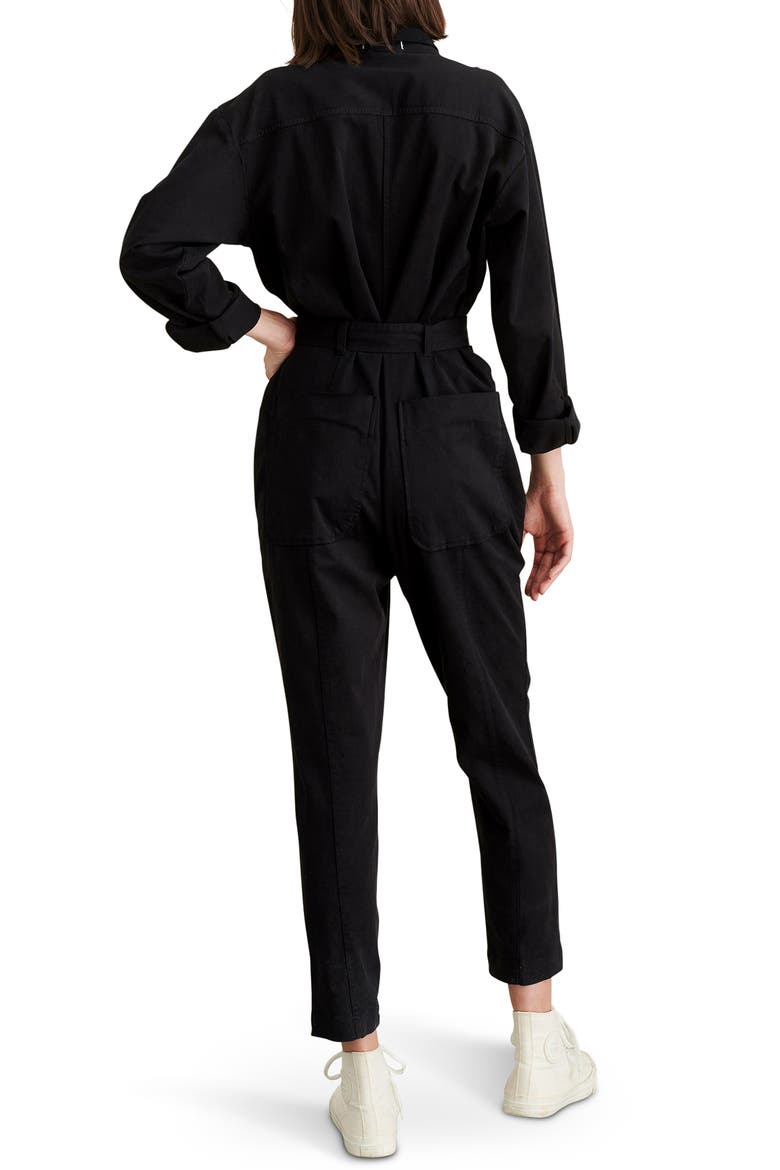 Expedition Twill Jumpsuit, Alternate, color, BLACK