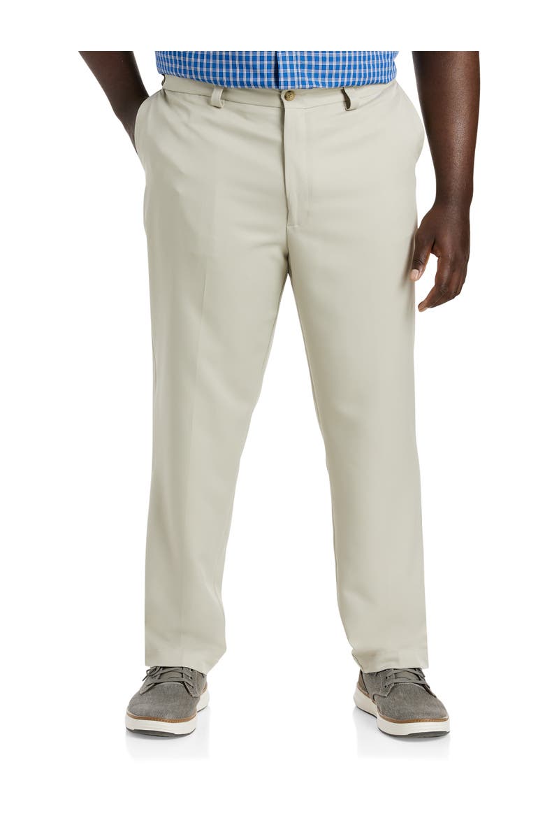 Microfiber Waist-Relaxer Pants, Main, color, NEW KHAKI