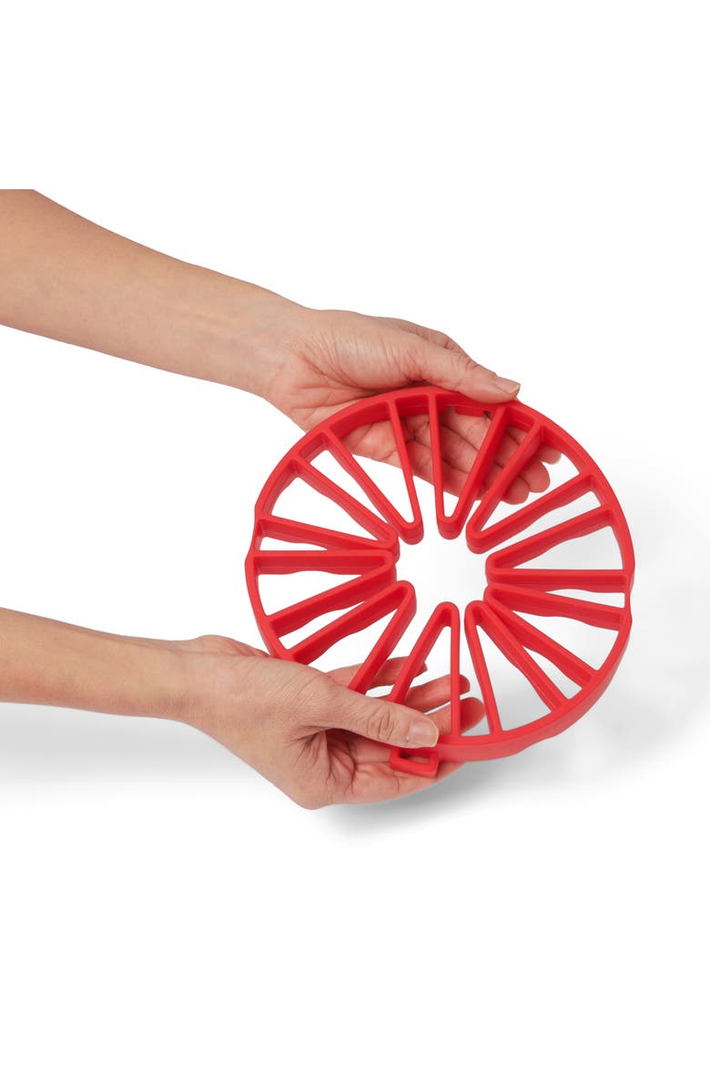 CUISIPRO Silicone Dual Trivet, Alternate, color, Red