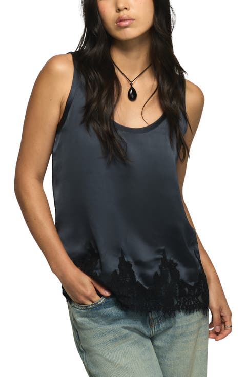 Lace Hem Swing Tank