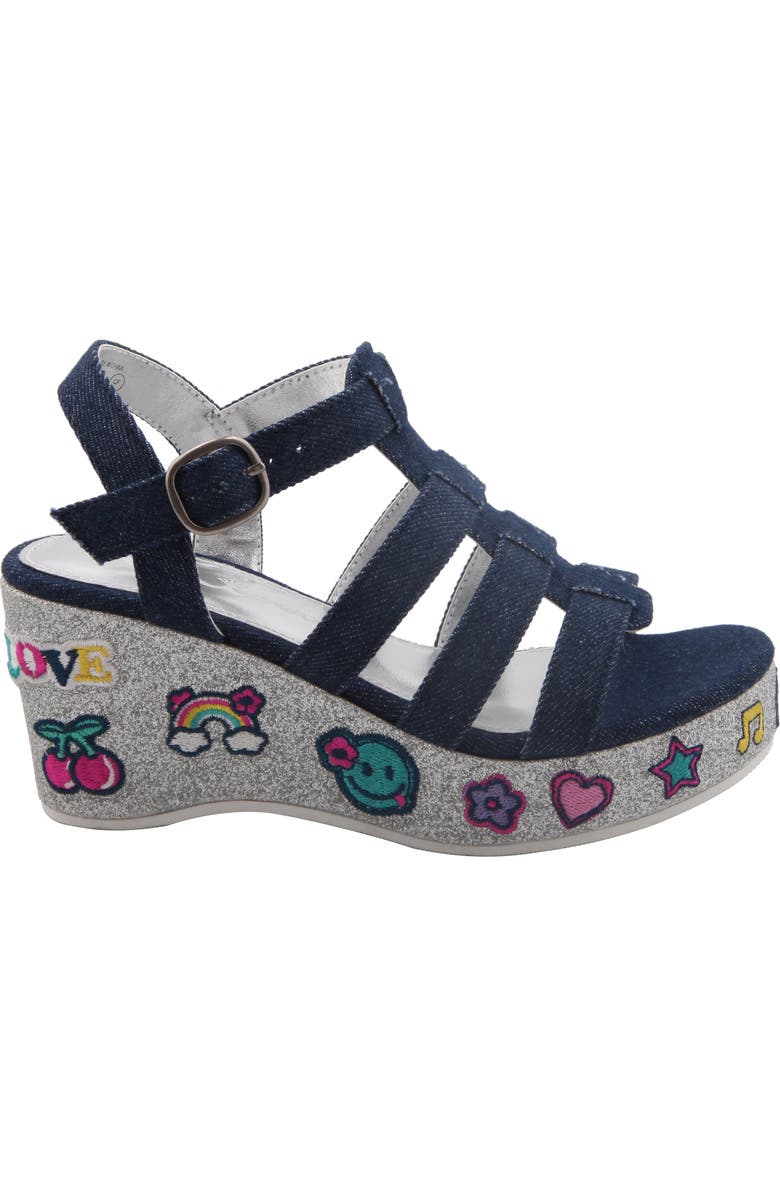 Nina Bubbles Emoji Platform Sandal, Alternate, color,