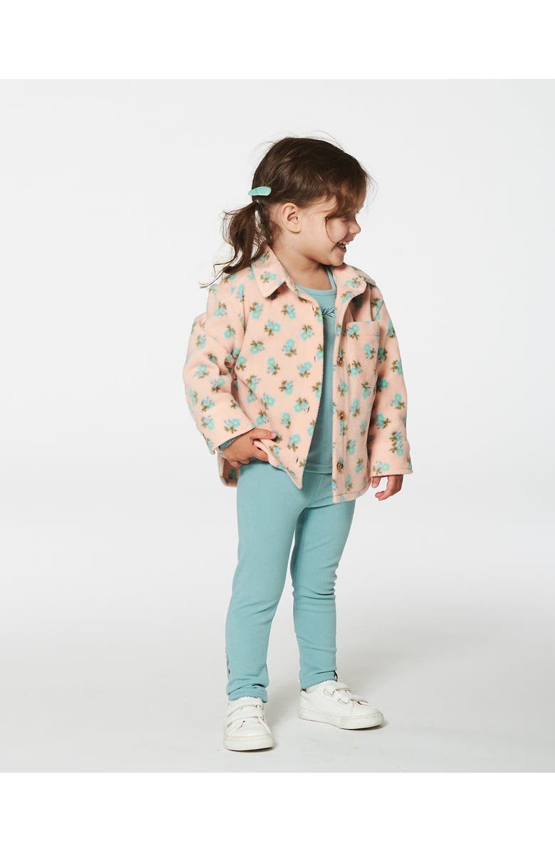 Deux par Deux Baby Girl's Super Soft Brushed Rib Leggings Light Blue, Alternate, color, 