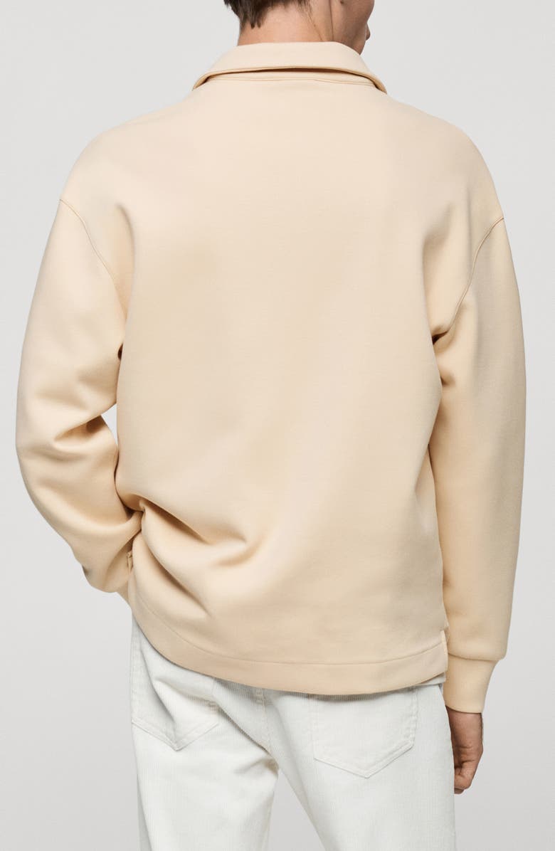 MANGO Relaxed Fit Polo Sweatshirt, Alternate, color, 