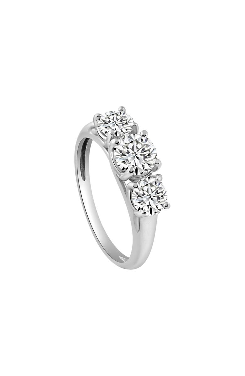 Bliss Diamond 1 3/4 Ct Three Stone Diamond Engagement Ring 10K Gold Lab Grown, Alternate, color, 10K White Gold