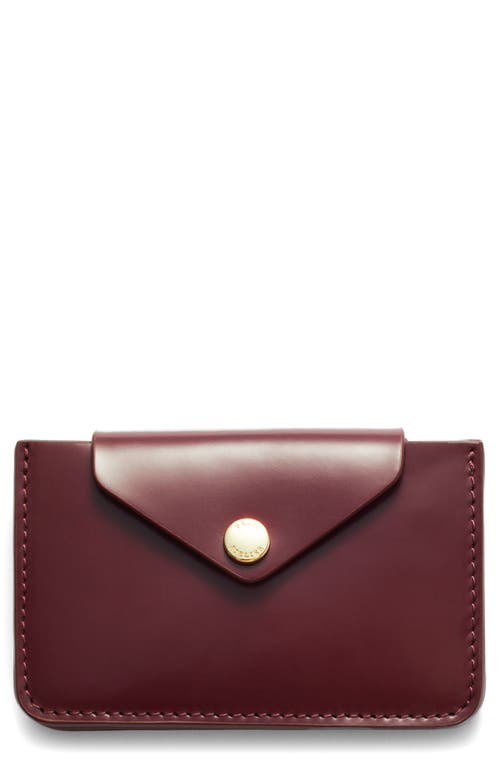& Other Stories Leather Envelope Card Holder In Red