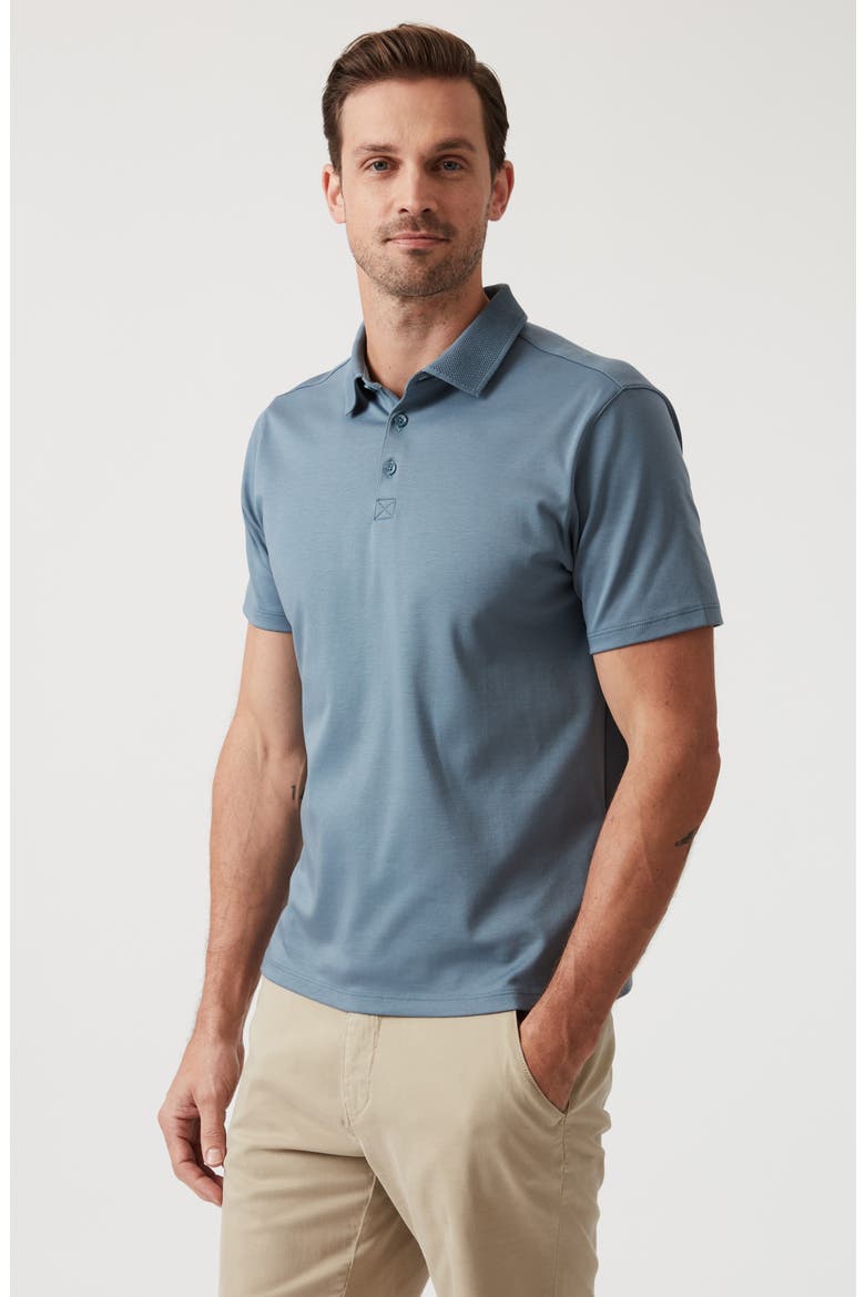 Ocean View Pima Cotton Polo, Alternate, color, OCEAN VIEW