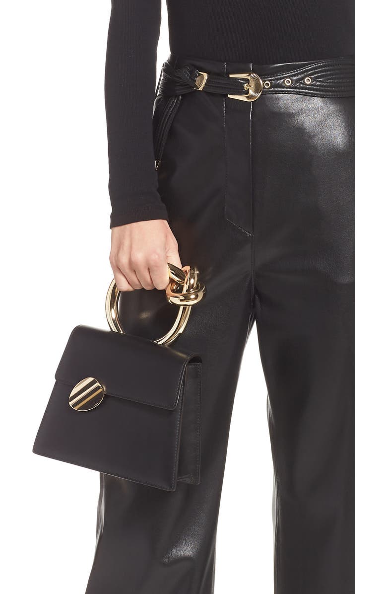 Benedetta Bruzziches Small Brigitta Leather Top Handle Satchel, Alternate, color,