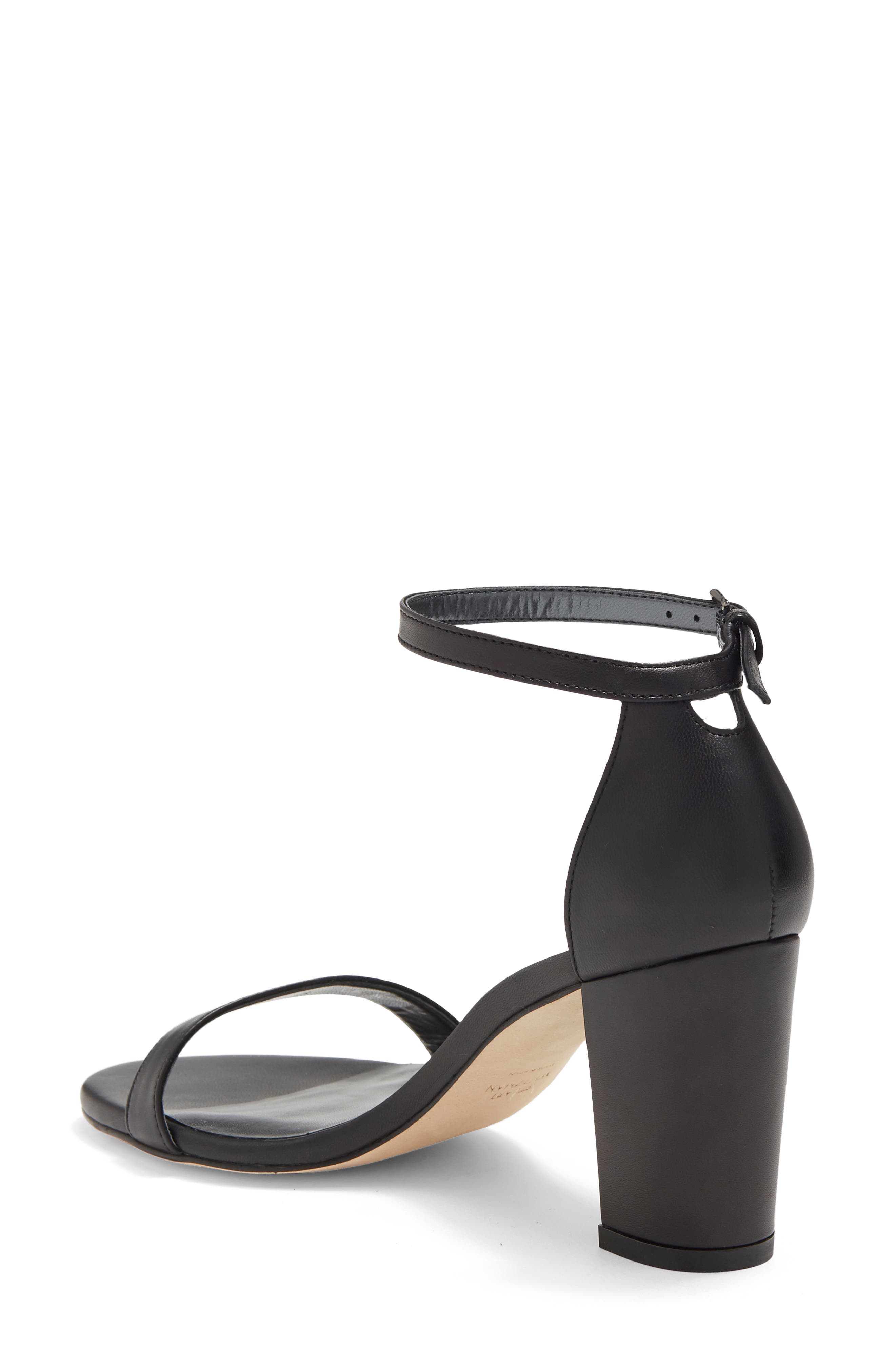 Stuart Weitzman NearlyNude Ankle Strap Sandal, Alternate, color, 