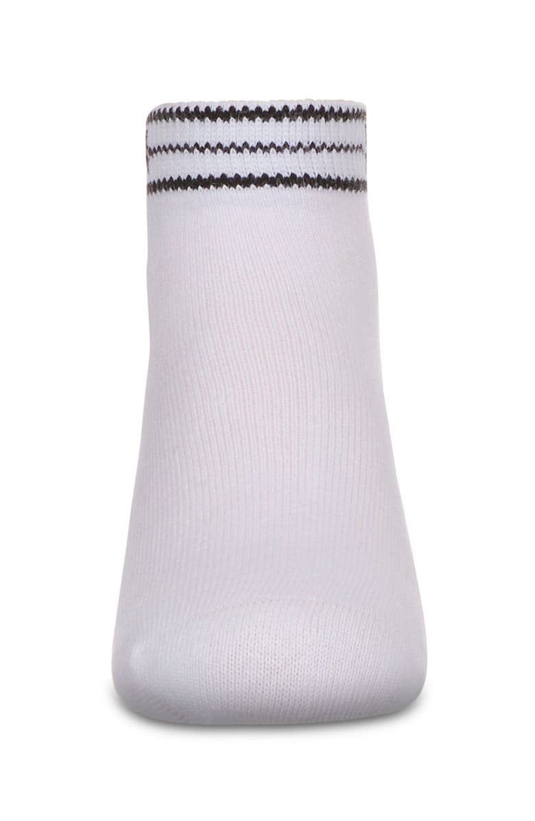 MeMoi Kid's M Multi Line Anklet Socks, Alternate, color, White