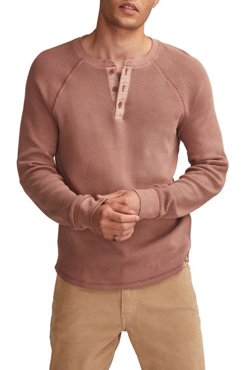 Birdseye Thermal Henley Top