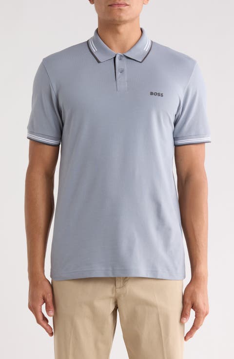 Paul Tipped Stretch Cotton Polo