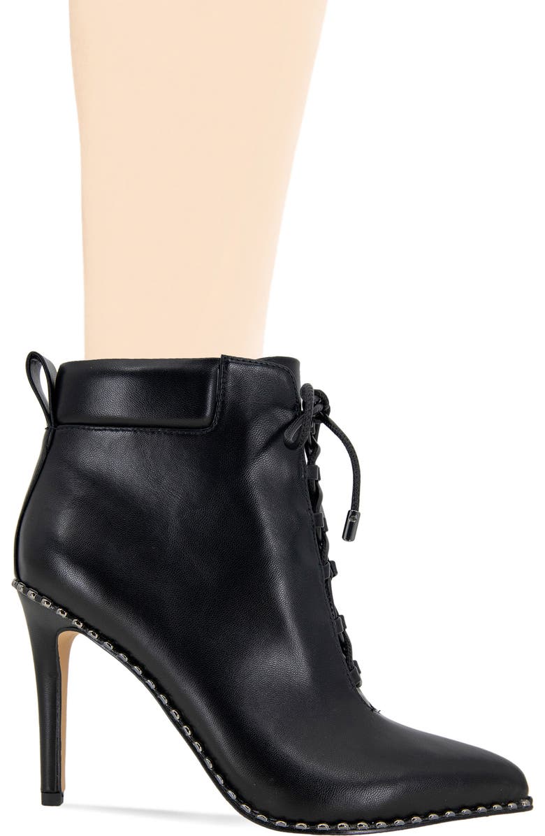 BCBGeneration Hinna Pointy Toe Lace-Up Bootie, Alternate, color,