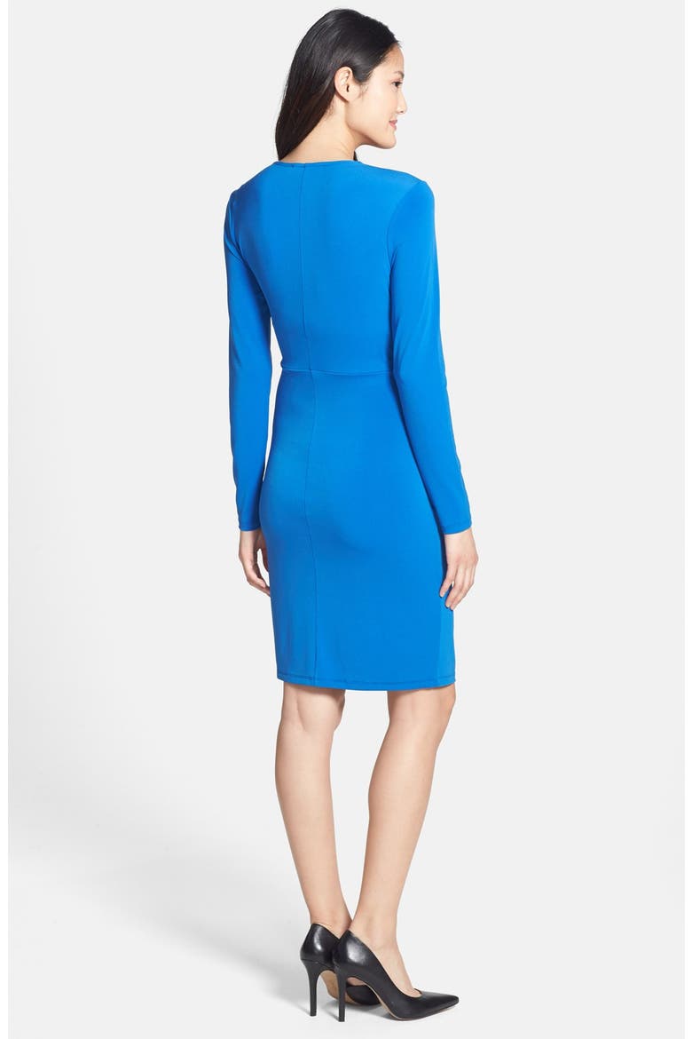 Faux Wrap Dress, Alternate, color, AMALFI BLUE