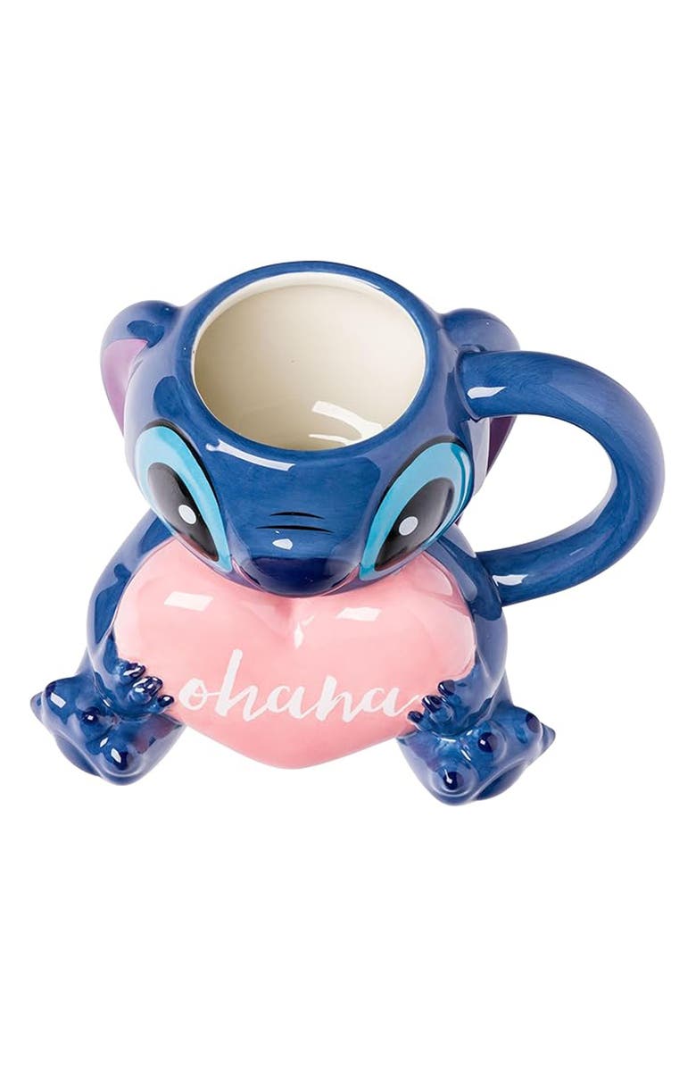 Lilo & Stitch Ohana Heart Ceramic Mug, Alternate, color, 
