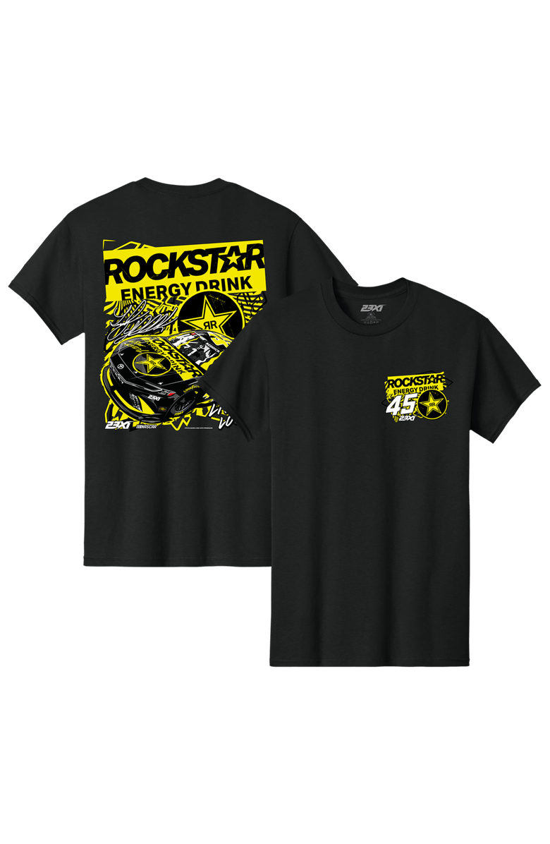 23XI Racing Men's 23XI Racing Black Tyler Reddick Rockstar Energy Car T-Shirt, Main, color, Black