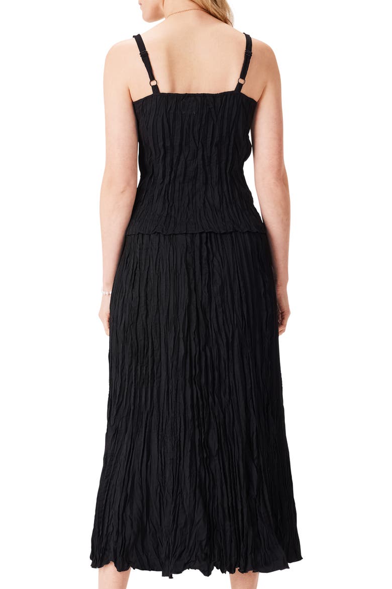 Crinkle Crush Plissé Tank, Alternate, color, BLACK ONYX