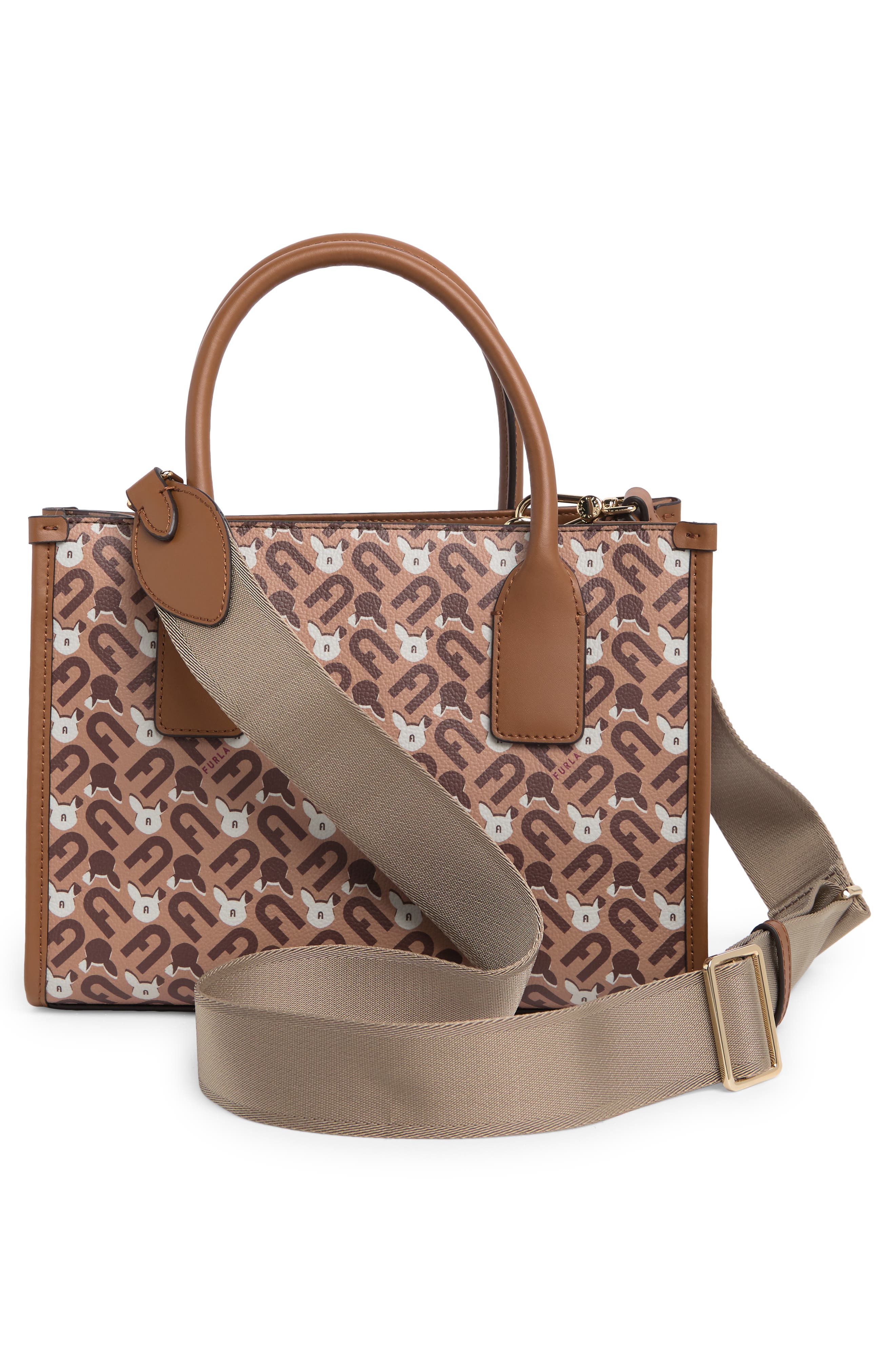 Furla Mini Afrodite Convertible Tote Bag, Alternate, color, 