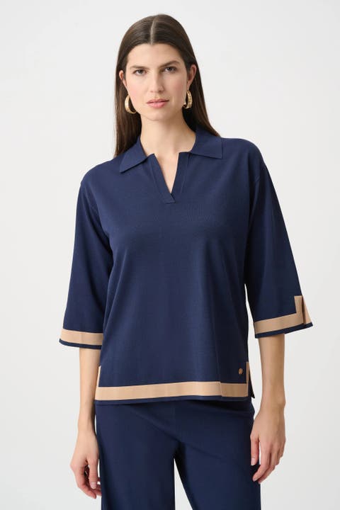 Sweater Knit Color Block Top