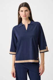Joseph Ribkoff Sweater Knit Color Block Top