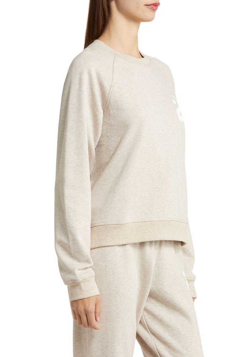 Bridget Yin & Yang Cotton French Terry Sweatshirt, Alternate, color, OATMEAL HEATHER