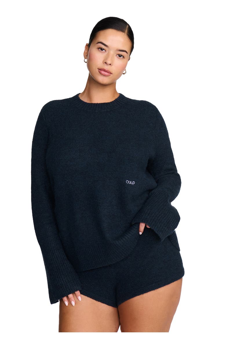 The Crewneck Sweater- Jersey Knit, Main, color, OCEAN