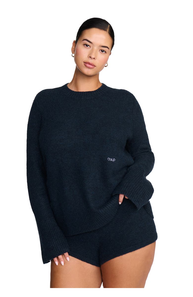 CUUP The Crewneck Sweater- Jersey Knit, Main, color, Ocean
