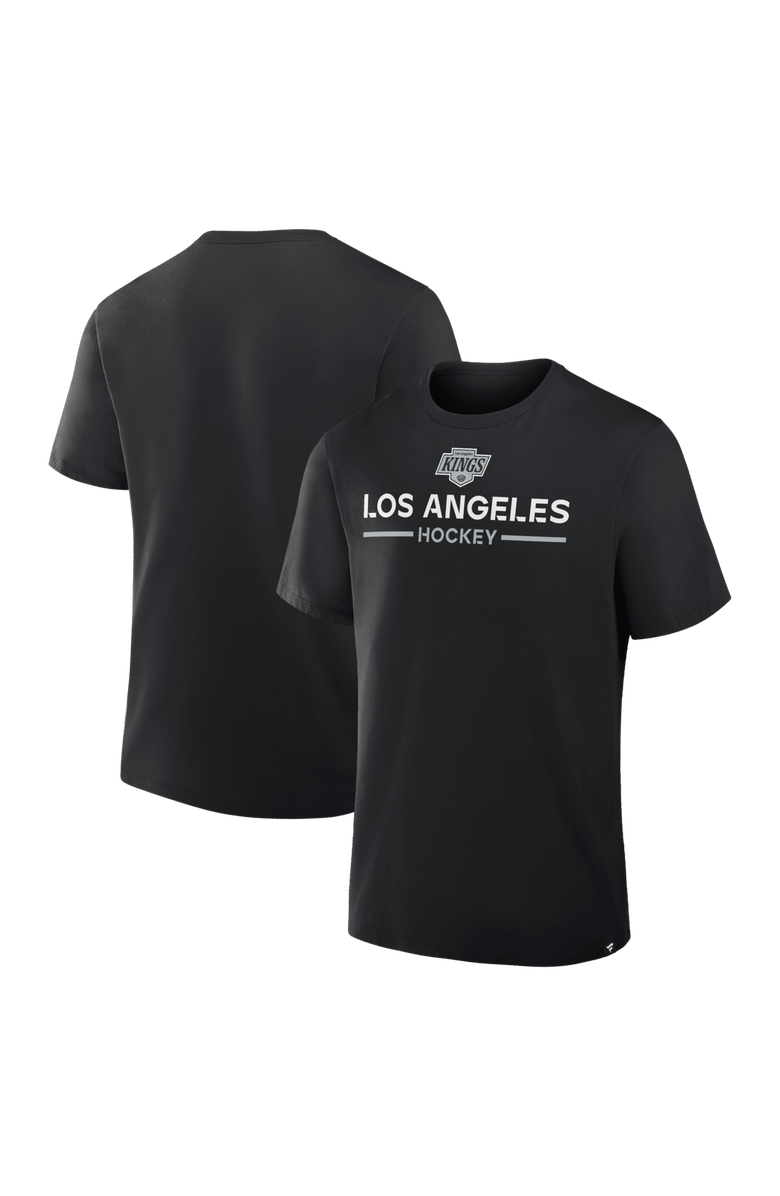 FANATICS Men's Fanatics Black Los Angeles Kings Authentic Pro Primary T-Shirt, Main, color, Black