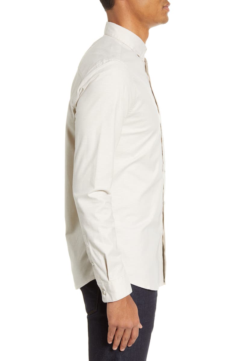 Topman Slim Fit Stretch Button-Down Oxford Shirt, Alternate, color, 