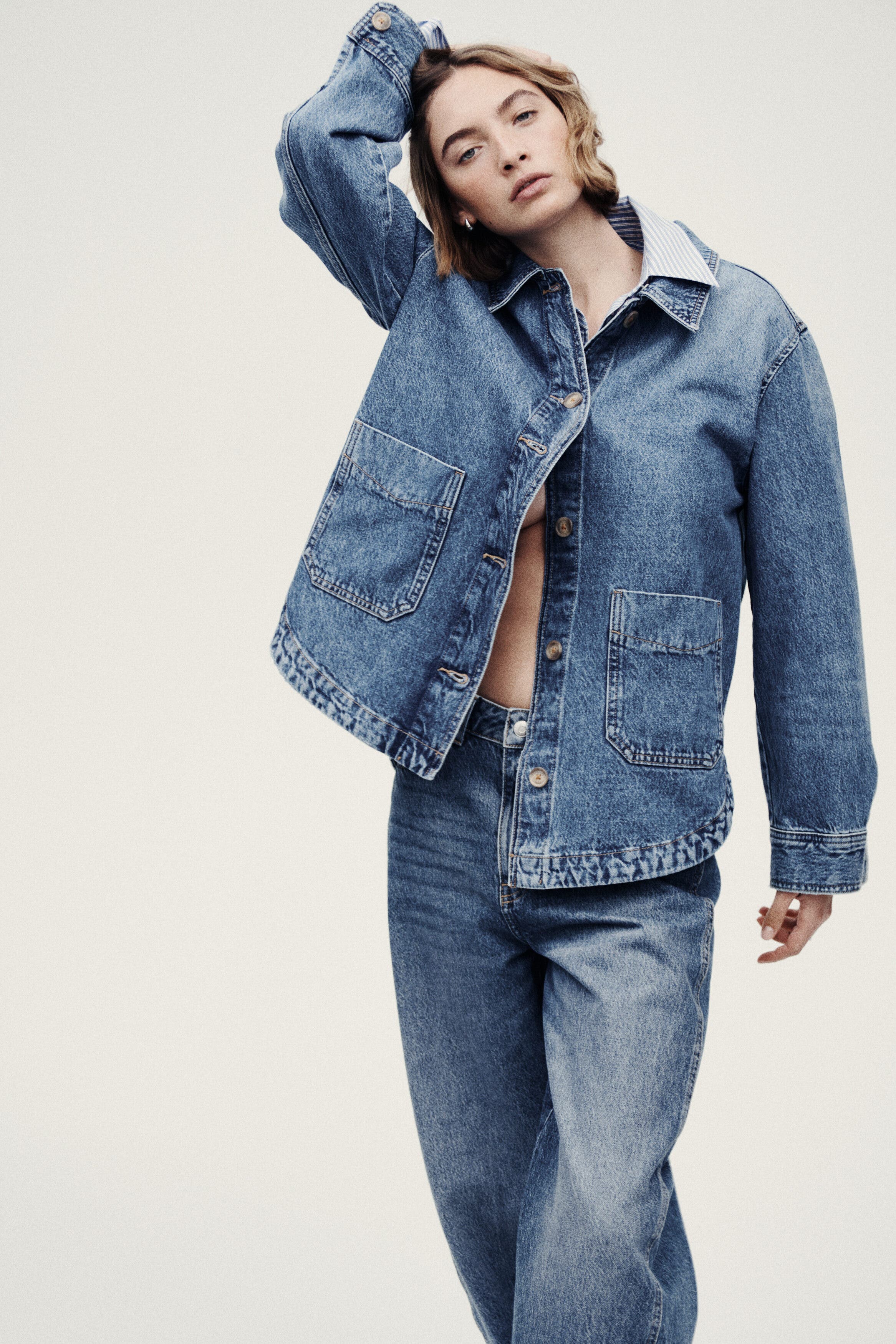 Denim Shacket - image 4