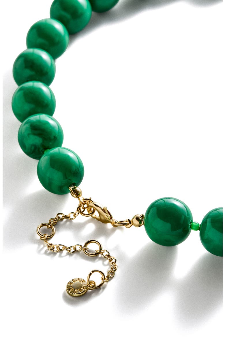 Jane Beaded Necklace, Alternate, color, GREEN