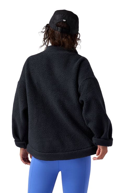Wander Pile-Fleece Mock-Neck Top - Women's