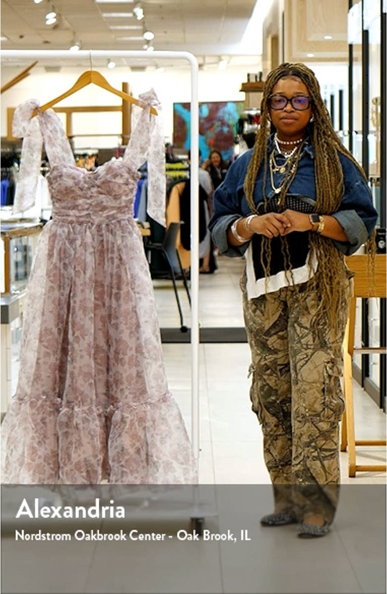 Floret Bow Strap Midi Sundress, sales video thumbnail