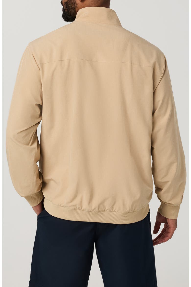 Venture Quarter Zip Performance Jacket, Alternate, color, KHAKI LINEN TEXTURE