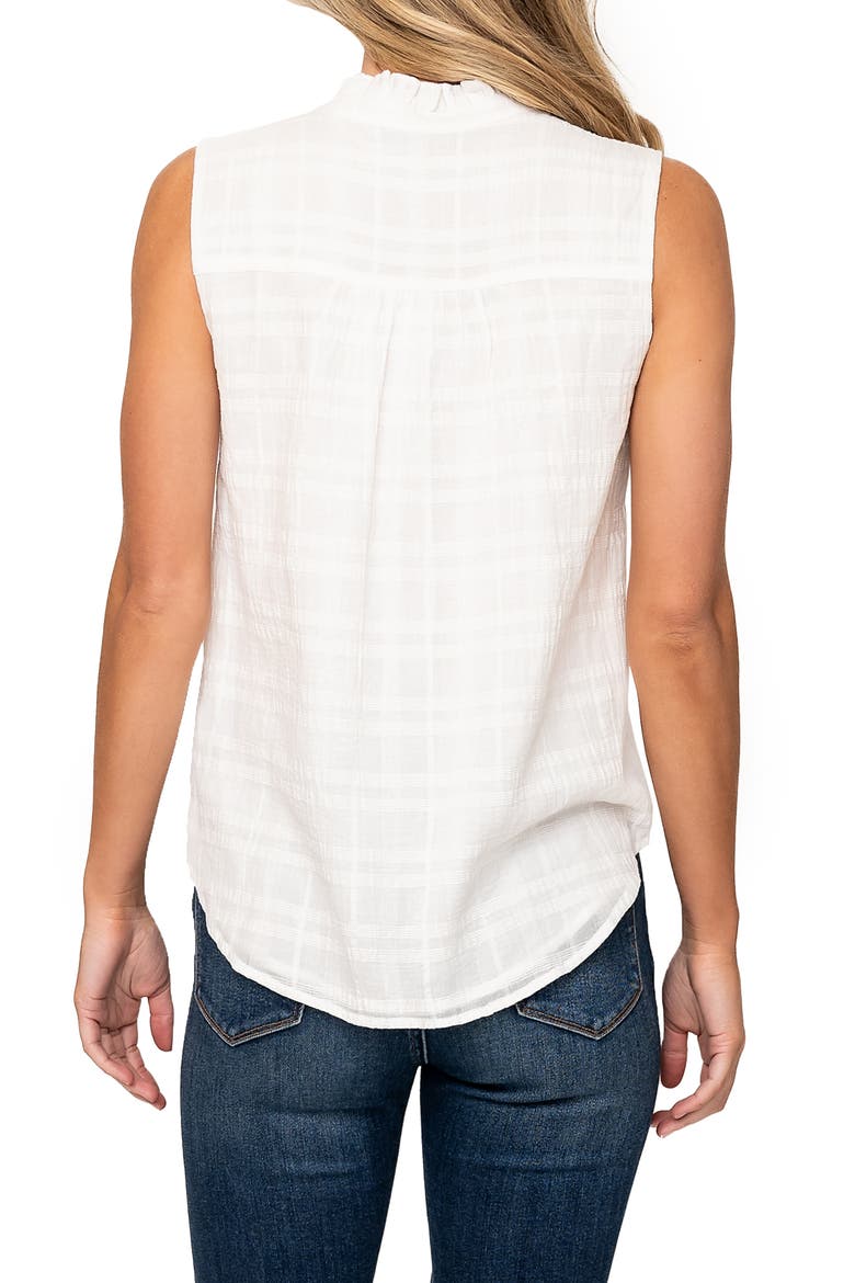 Cameron Cotton Gauze Tank Top, Alternate, color, WHITE
