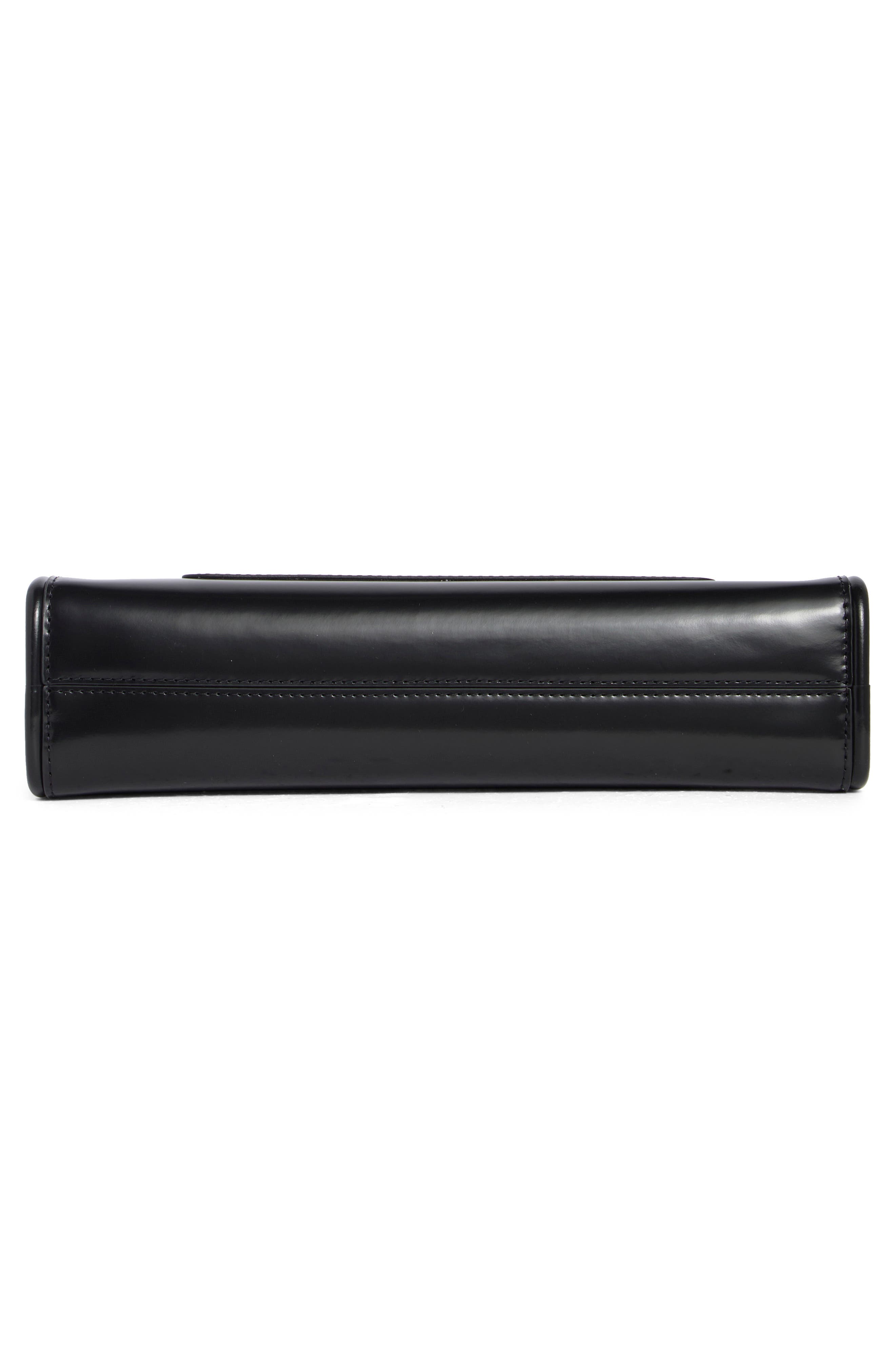 The Claw Clip Shoulder Bag, Alternate, color, BLACK