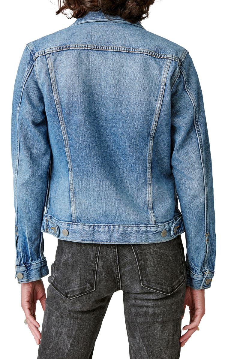 Lucky Brand Tomboy Denim Trucker Jacket, Alternate, color, 