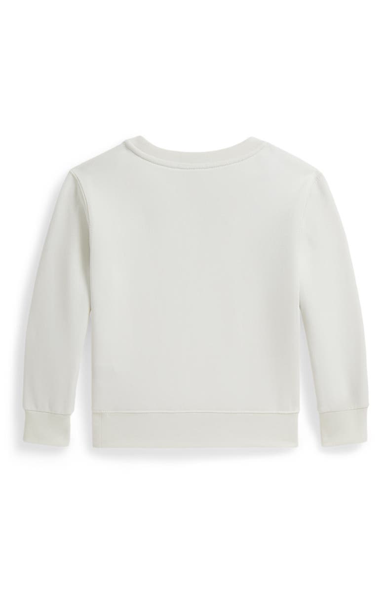 Polo Ralph Lauren Kids' Polo Bear Fleece Crewneck Sweatshirt, Alternate, color, Bear White