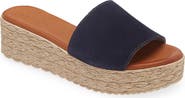 Cordani Bizzy Espadrille Platform Wedge Slide Sandal