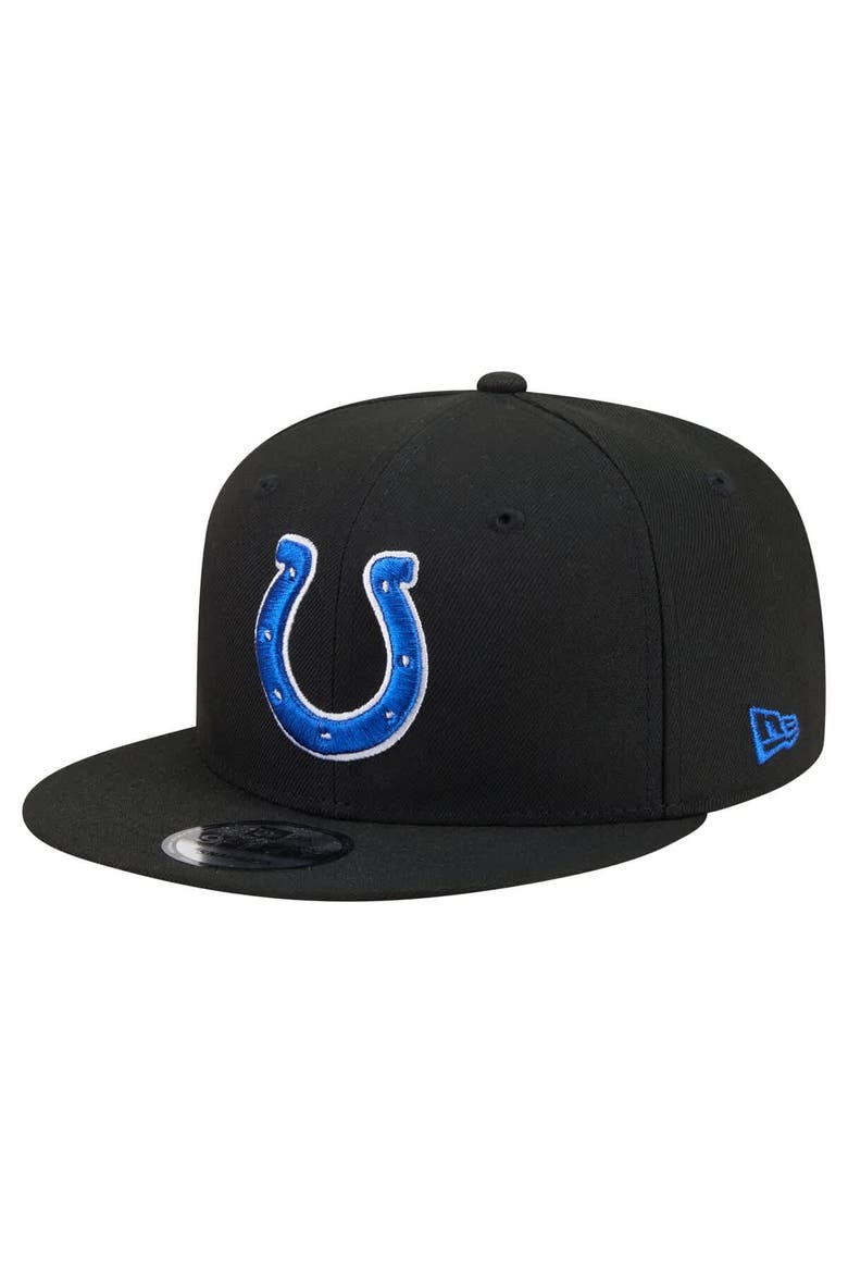 Men's New Era  Black Indianapolis Colts 9FIFTY Snapback Hat, Main, color, Black