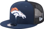 New Era Men's New Era Navy Denver Broncos Core Team 9FIFTY Trucker Snapback Hat