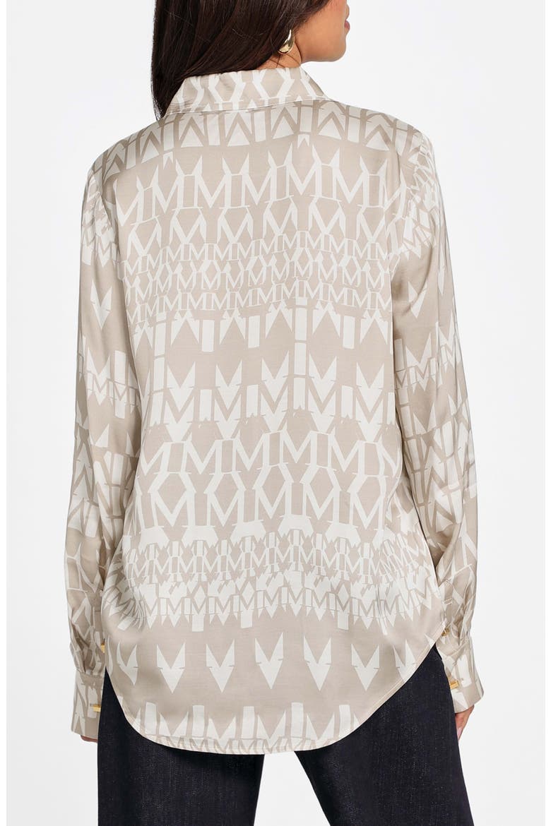 New Melissa Paisley Button-Up Shirt, Alternate, color, MONOGRAM BEIGE/ WHITE